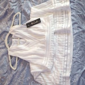 Neesha, white dress, size M